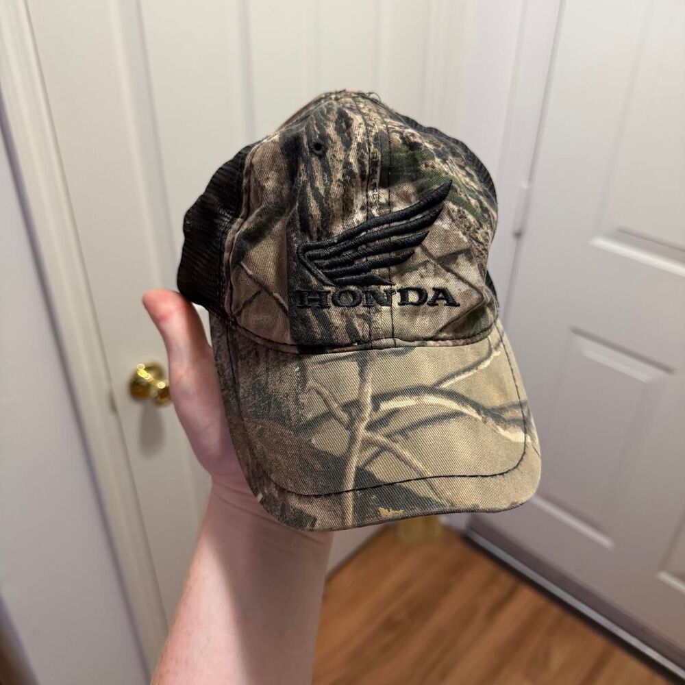 Honda Camo Cap Hunting Adjustable Strap One Size